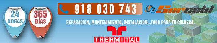 Reparación de calderas Thermital en Madrid.