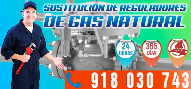 Sustitución Regulador Gas Natural en Madrid