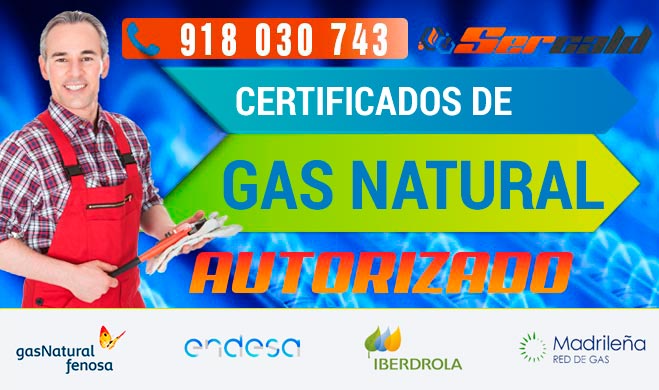 certificados de Gas Natural en Madrid